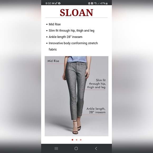 Banana Republic Sloan Trouser Pant CorpCore OfficeCore Boardroom OfficeSiren - Picture 6 of 6